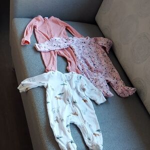 Carter's Pink, White, and Multicolor Footies Set